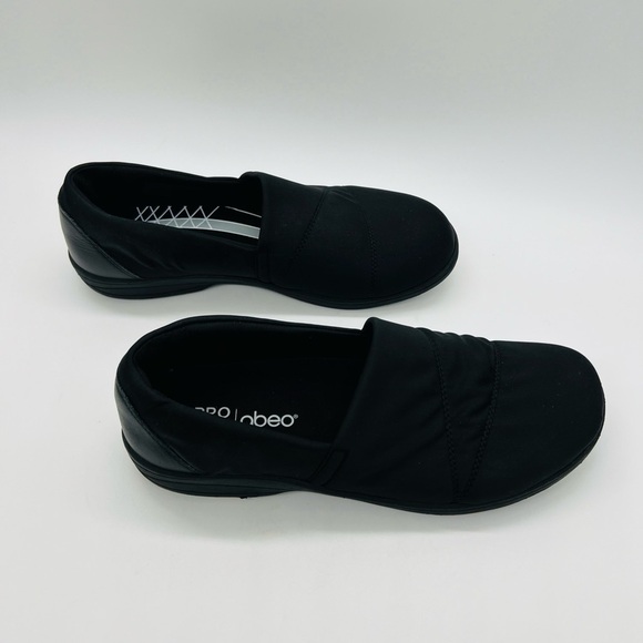 ABEO WOMENS BLACK CASUAL SLIP ON COMFORT SHOES SIZE 8.5 - Picture 6 of 12